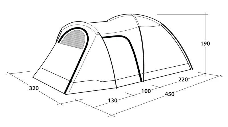 Outwell Cloud 5 Plus Tent 2025 2 Outwell Cloud 5 Plus Tent 2025 - Image 2