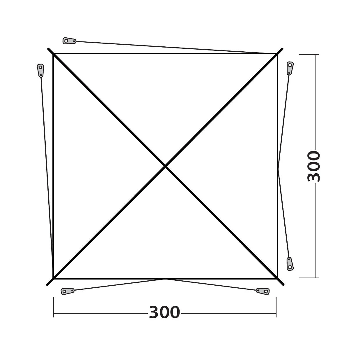 Outwell Fastlane 300 Shelter 2 Outwell Fastlane 300 Shelter - Image 2