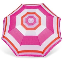 Yello Stripped Parasol -World Of Camping BGG1305 yello pink striped parasol top