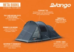 Vango Beta 550XL Tent 2025 28 Vango Beta 550XL Tent 2025 -World Of Camping Beta 550XL Infographic LowRes