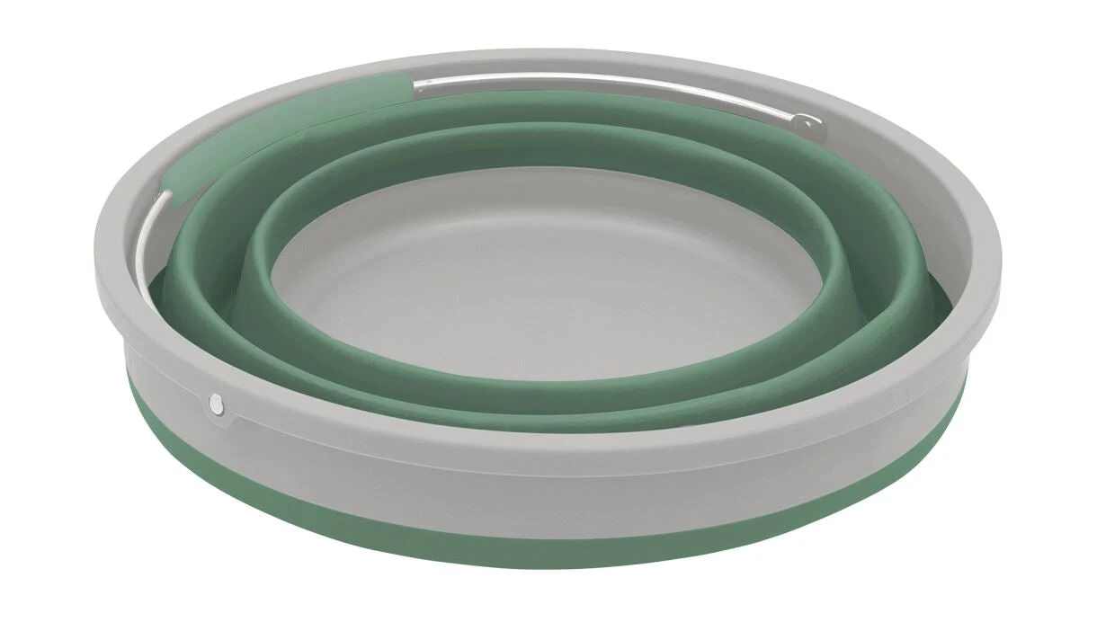Outwell Collaps Round Bucket With Lid - Shadow Green 3 Outwell Collaps Round Bucket With Lid - Shadow Green - Image 3