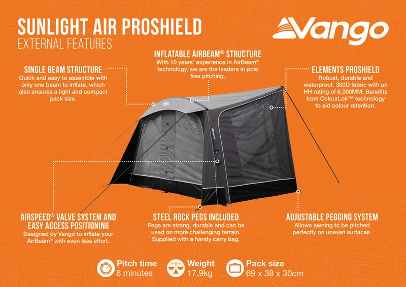 Vango Sunlight Air ProShield - Awning / Canopy For Caravans & Motorhomes 4 Vango Sunlight Air ProShield - Awning / Canopy For Caravans & Motorhomes - Image 4