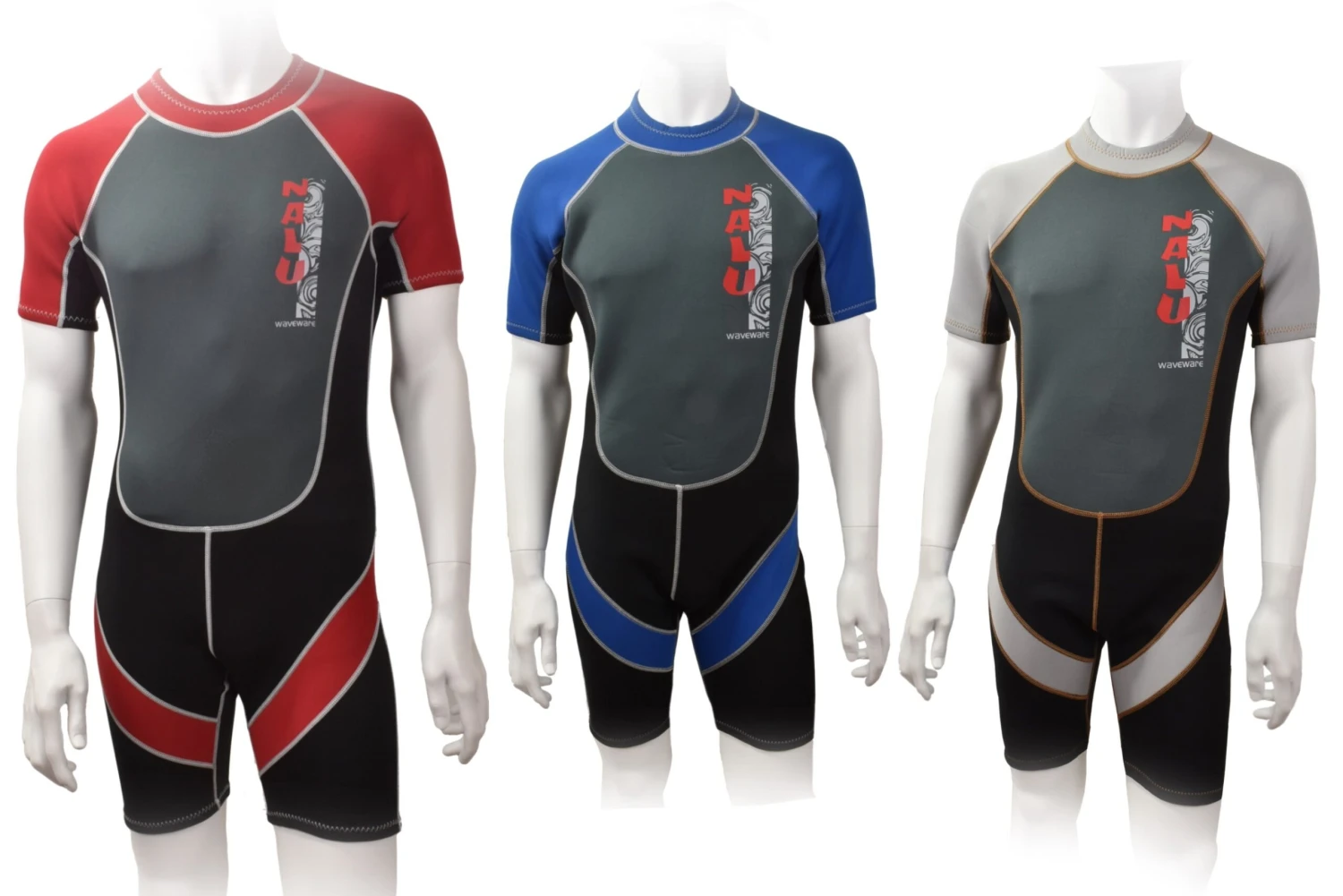 Nalu Childrens Shorty Wetsuits Red 1 Nalu Childrens Shorty Wetsuits Red