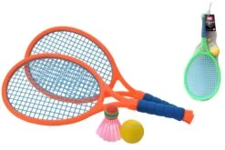 MY 2 Player Junior Neon Colour Tennis Set