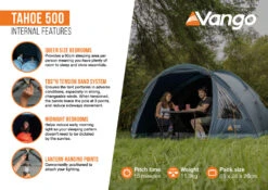 Vango Tahoe 500 Tent -World Of Camping Tahoe 500 Infographic2 LowRes