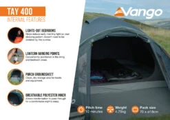 Vango Tay 400 Tent 2025 11 Vango Tay 400 Tent 2025 -World Of Camping Tay 400 Infographic Internal LowRes