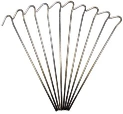 Steel 9" / 23cm Roundwire Pegs X 10 Pegs