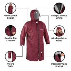 Osprey Unisex Changing Robe Maroon 11 Osprey Unisex Changing Robe Maroon -World Of Camping feature image 3 1