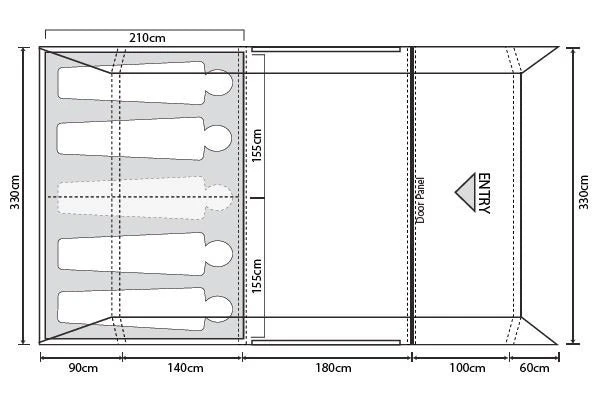 Outdoor Revolution Atom 500 Air Tent 8 Outdoor Revolution Atom 500 Air Tent - Image 8