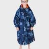 Dryrobe Advance Kids Long Sleeve Blue Camo / Orange
