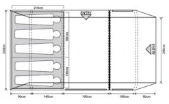 Outdoor Revolution Camp Star 500 XL Tent Bundle WIth Carpet And Footprint 2025 -World Of Camping orft1129 fp