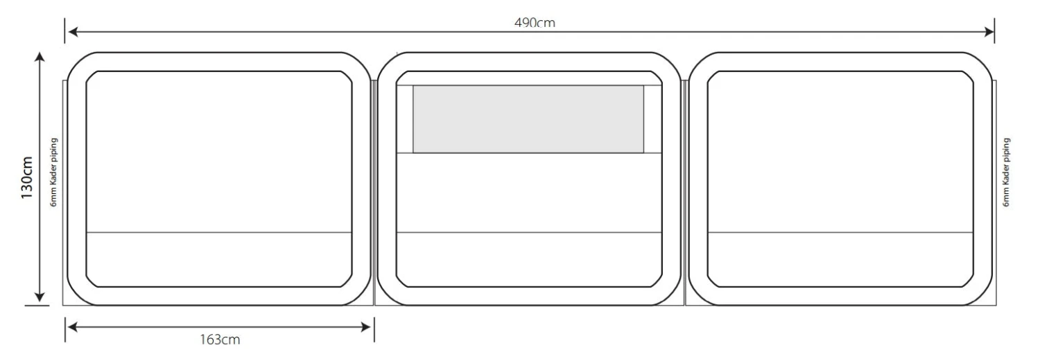 Outdoor Revolution Oxygen 3 Panel Windbreak 2 Outdoor Revolution Oxygen 3 Panel Windbreak - Image 2
