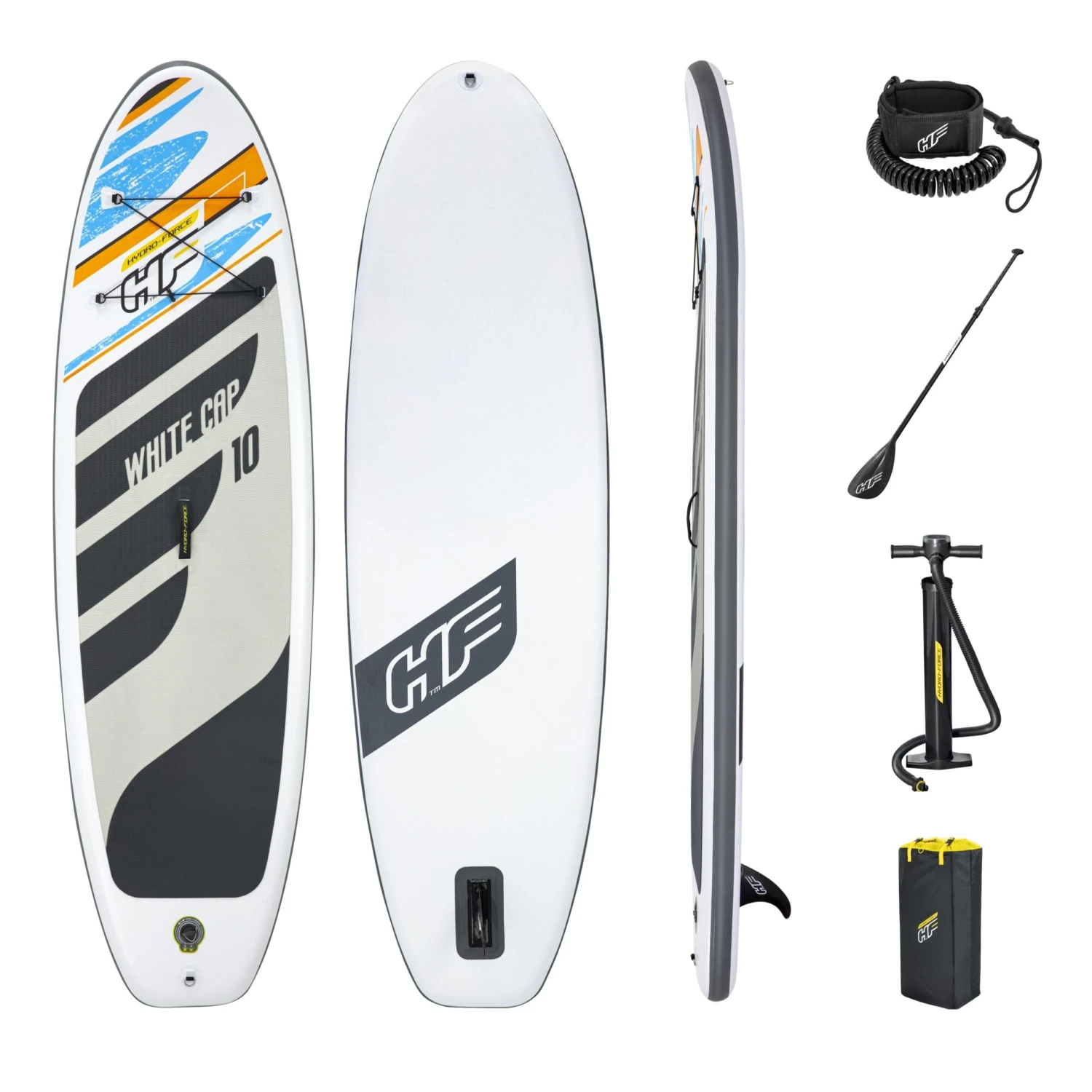 Bestway Hydro Force White Cap 10ft Stand Up Paddle Board 1 Bestway Hydro Force White Cap 10ft Stand Up Paddle Board